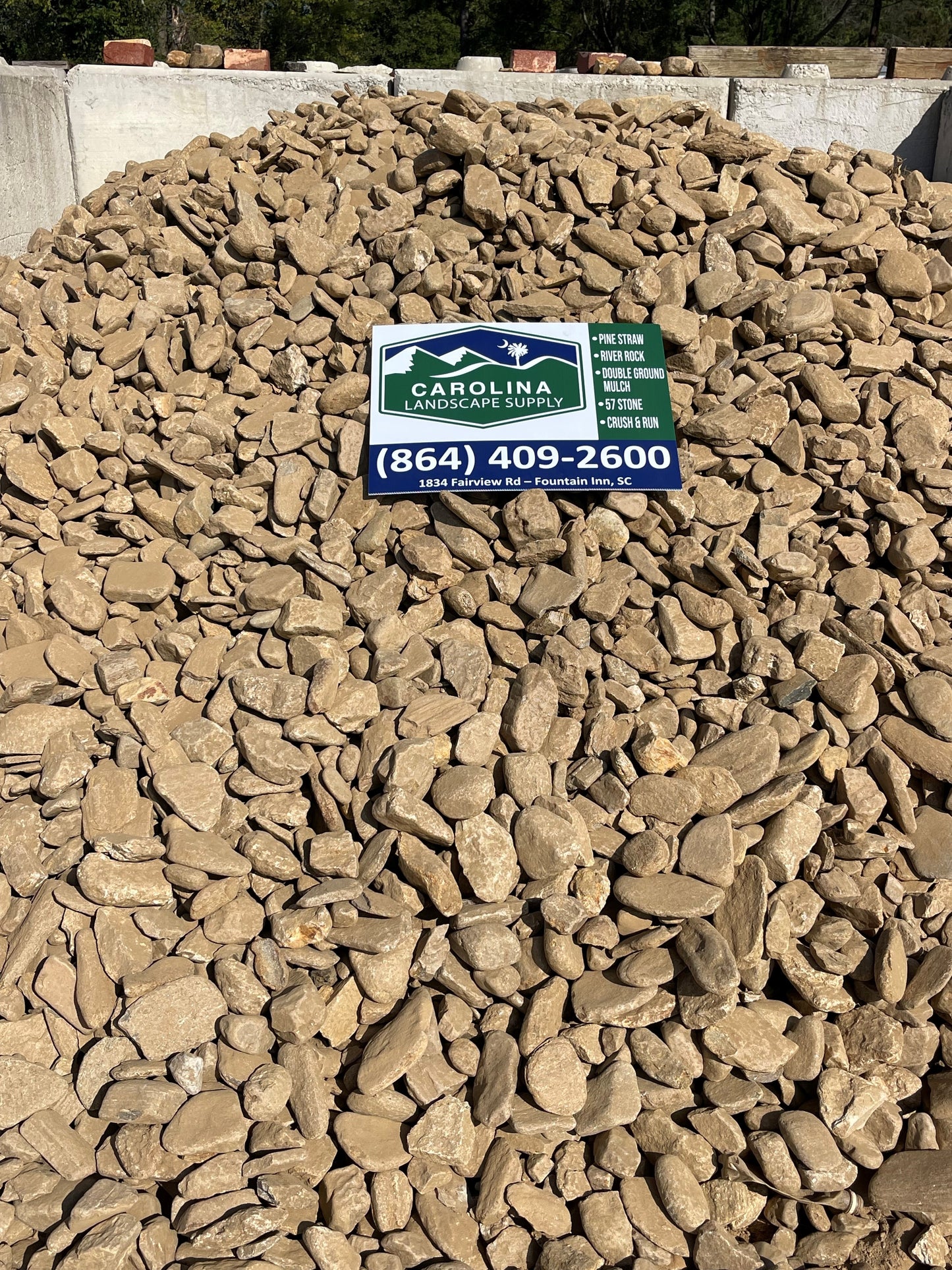 Honeycutt River Rock, Size 2-5" (Sold by Scoop)